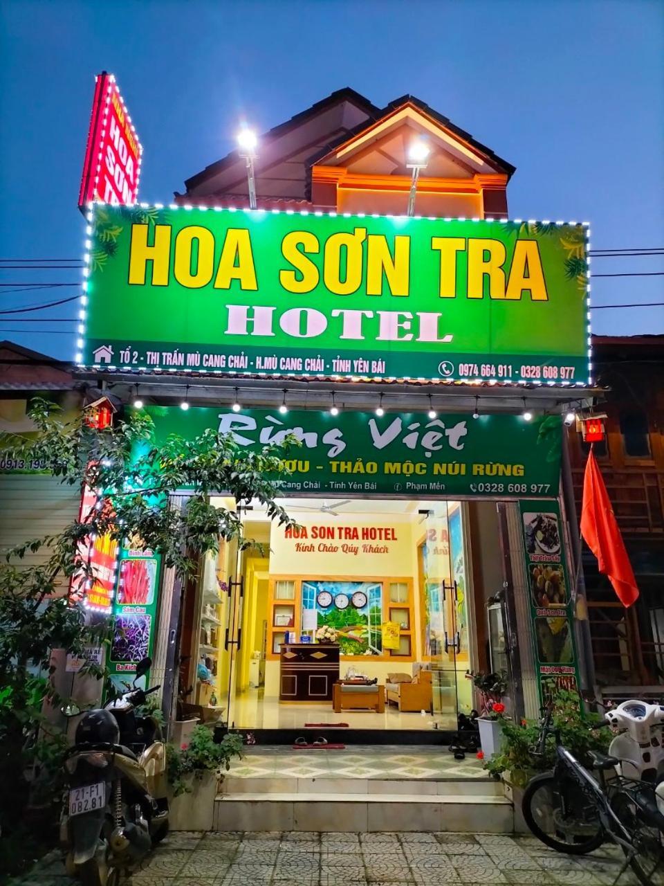 Hoa Son Tra Hotel Mu Cang Chai Exteriör bild